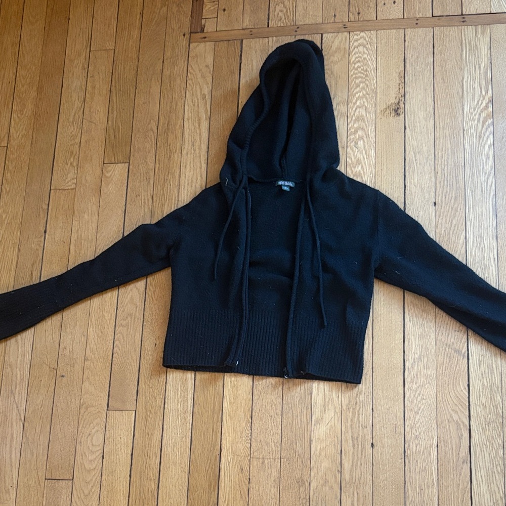 Wild Fable Black Knit Hoodie